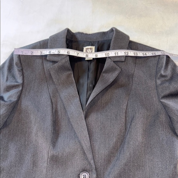 Anne Klein Blazer Gray Classic Lined Women’s Size 10 - Picture 7 of 12